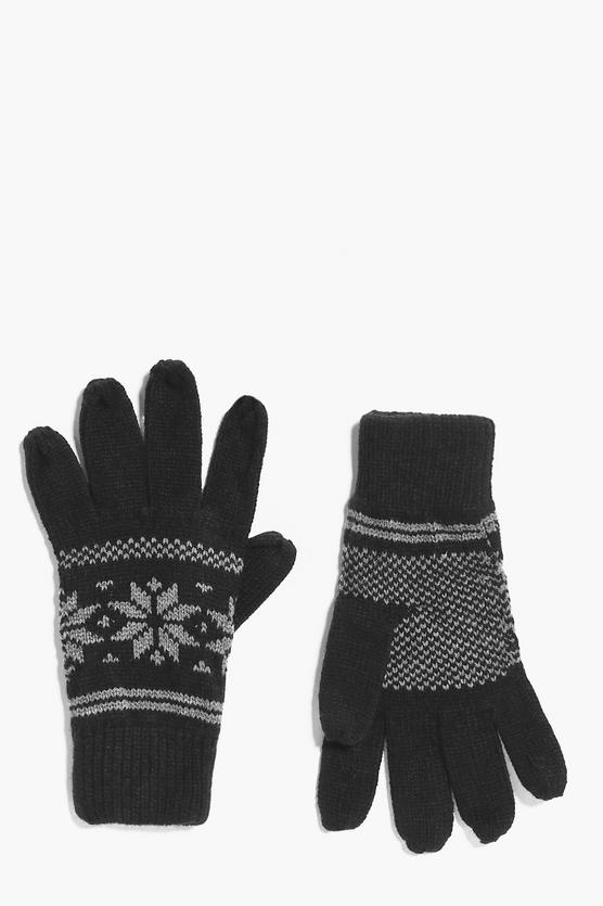 Fairisle Snowflake Gloves